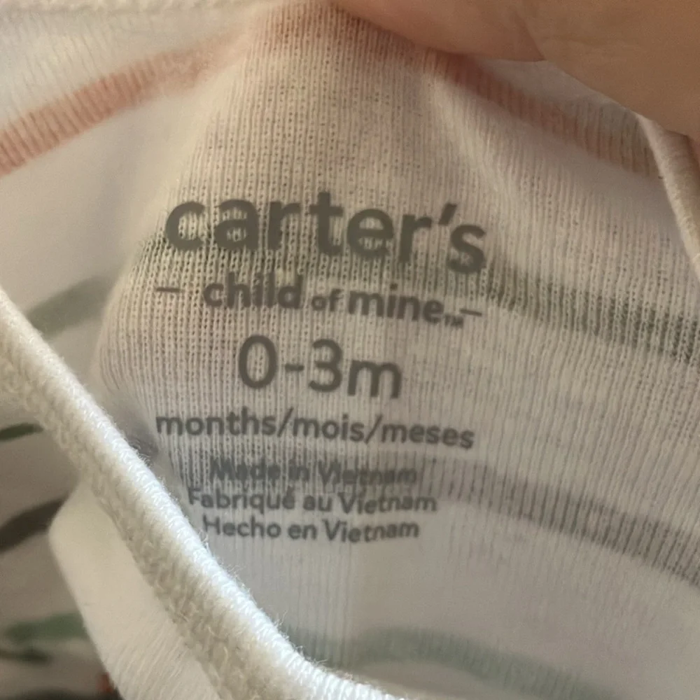 Carter’s Striped Multicolor Baby One piece 0-3 months